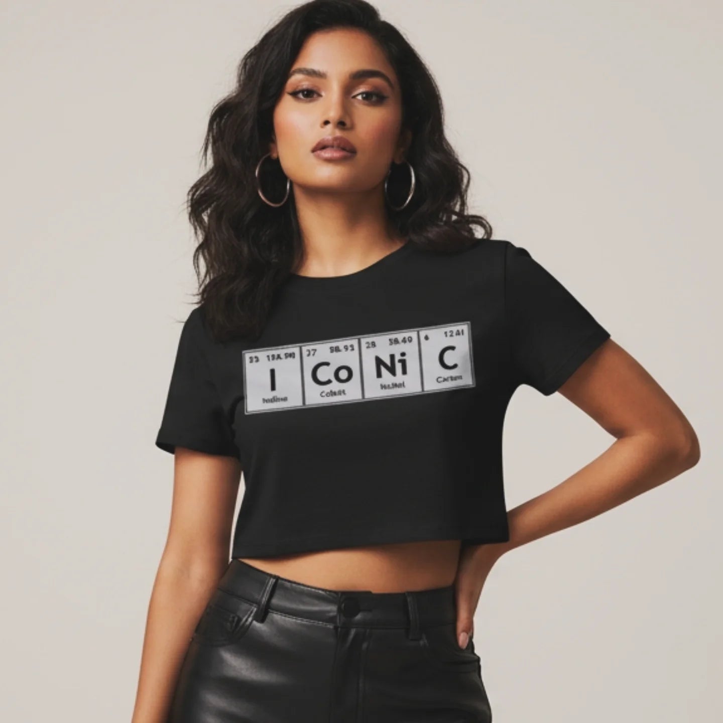 ICON Crop Top Black & White