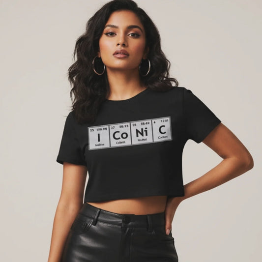 ICON Crop Top Black & White
